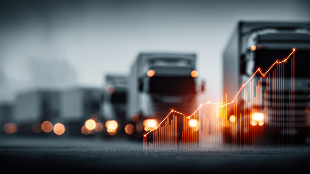 Freight logistics and cost analysis graph